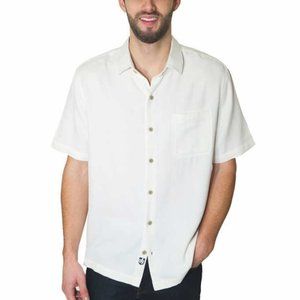 Nat Nast Short Sleeve White Silk Blend Shirt
